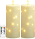 Sasigeiaa Waterproof Outdoor Candles with Timer & Remote - Battery Operated LED
