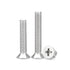 5/32-32 x 3/8'' (100Pack) Flat Head Machine Screw, Phillips Drive, 304 Stainless Steel 18-8, Bright Finish, Fully