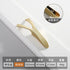 SKFGNX Hardware,A106 Simple Copper Color Wardrobe Drawer Hidden Button Bedside Table Cabinet Hanging Ring Single Hole