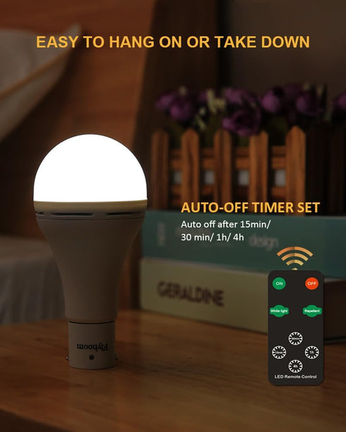 Bulbs 5 Light,1800mAh Bulb USB Rechargeable Light with Remote Timer, Light Modes, Daylight & Amber Rechargeable LED