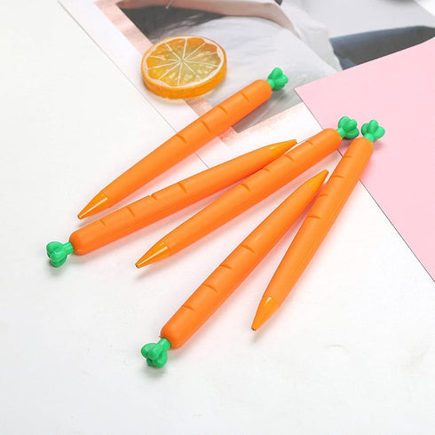 Sencoo 4 Pack Carrot Mechanical Pencil, Creative Student Stationery Gift for Children (0.7mm)