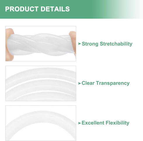9/16"(14mm) 23/32"(18mm) 8ft(2.5M) M METERXITY Silicone Tubing, ID x OD Silicone Rubber Vacuum Tube, High Temp Water