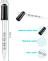 Eye Dropper Set for Essential Oils,8Pcs Pipettes Dropper with Black Rubber Head, Calibrated Thick Glass Medicine Dropping Pipettes, 1ml Dropper Measurer, Dropper for Liquid, Straight-Tip by VOVOH