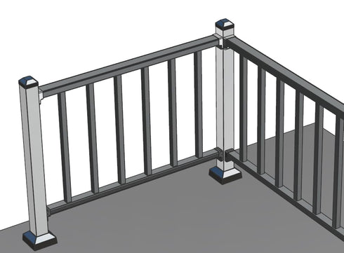 Rail Connector (2, Black, Top)