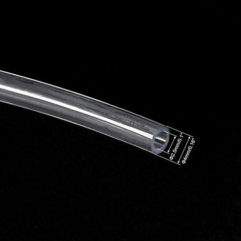 Pneumatic Tubing - Polyurethane Air Compressor Hose Pipe, 4mm OD 2.5mm ID, 13Ft, Clear