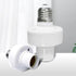 E27 Bulbs Outanaya Voice Control Lamp Holder Socket Smart Voice Activated Light Socket Compatible with Led Incandescent