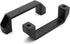 2-Pack Black Aluminium Alloy Handle | Rectangular Industrial Pull Handle for 30 Series Aluminum Extrusion Profile 120mm