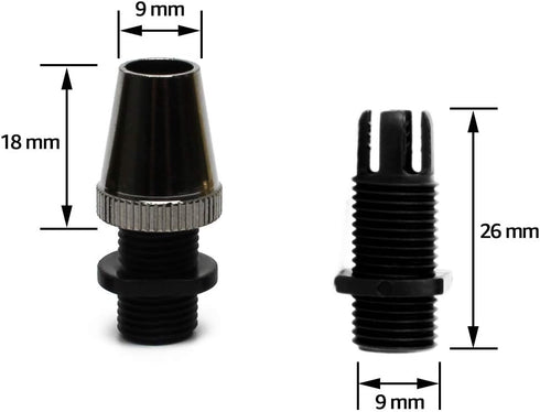 20 Retro Metal Pcs Strain Relief Cord Connector Pendant Lighting Cord,PRUNLLA Aluminum Threaded Cord Grip Wire Clamp