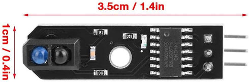 Infrared Tracking Sensor Module 1-Channel Infrared Reflection Tracking Sensor Module Obstacle Avoidance Smart Car Black/White Line Detection 3 Pcs