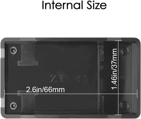 LeMotech Project Box 10 Pieces Black ABS Plastic Electrical Case Small Junction Box for Electronics 2.83 x 1.65 x 0.91