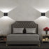 85-265V 6W dimmable) LED Modern Wall Sconce, AC Cube COB Wall Lamp Up and Down Wall Sconce for Corridor Stair Bedside