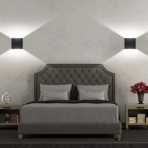 85-265V 6W 5-10 Non-dimmable) ZJchao Wall Lamp, AC Cube LEDs Light Modern COB Wall Lamp Mounted Lighting Fixtures Wall