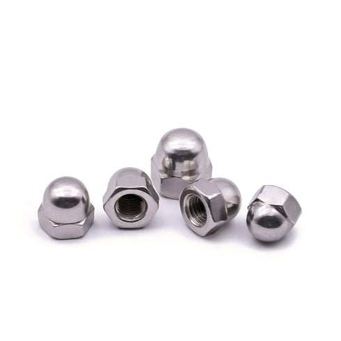 #8-32 Acorn Hex Cap Dome Head Nuts, 304 Stainless Steel 18-8, 50 PCS