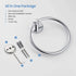 KBA1406) KIBI Circular Bathroom Towel Ring Wall-Mounted Hand Towel Holder, Solid Brass Construction, Rust-Resistant