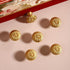 SANCHAKOU 4 Pack Cupboard Drawer Pull Handles Bedside Table Shoe Cabinet Drawer Door Handle Brass Wardrobe Door Handle