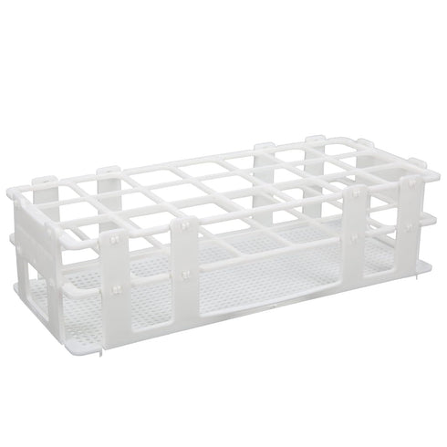 Test Tube Rack, 21-Hole 30mm Lab Test Tube Holder, Assembled Plastic Detachable Sample Bottle Rack