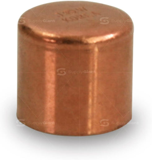 DUFD0100 Copper Cap with Sweat Socket, 1