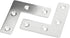 Orgrimmar 36 PCS Metal Corner Brace Plates, L Shaped Flat Repair Brackets 50mmx50mmx1mm