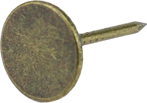 Bronze Flat Head Upholstery Tacks, Flat Thumb Tacks for Furniture Decor, 100Pcs (11mm x 17mm) Upholstery Nails