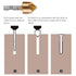 Countersink Drill Bit Set, 3 Pcs 1/4'' Hex Shank High Carbon Steel 5 Flute Countersink Tool Sets