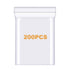 200 Pack 3" x 4" Thick Clear Reclosable Zip Bags, Heavy Duty Resealable Zipper Lock for Jewelry, Beads