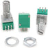 HiLetgo 10pcs Double-Joint 6 Pin 09 B50K Potentiometer for Audio Amp with Nut