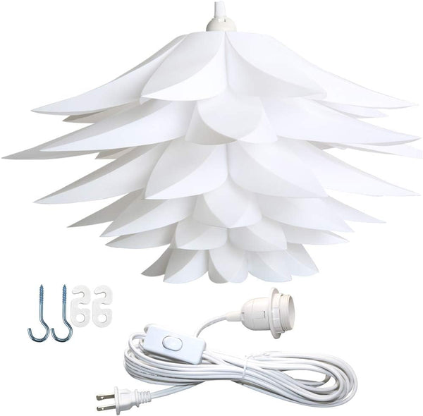 Lightingsky 20" (50cm) Ceiling Pendant DIY IQ Jigsaw Puzzle Lotus Flower Lamp Shade