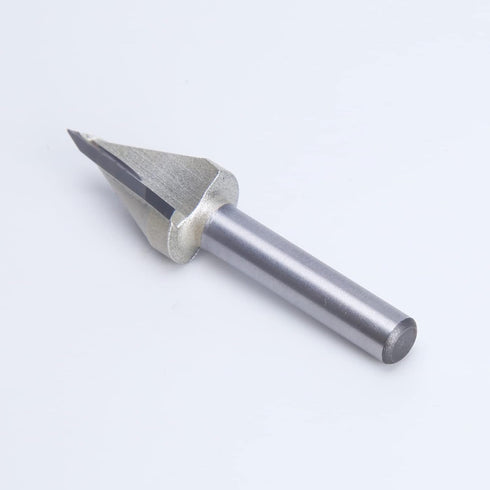 1PC Router Bits 45 Degree V Groove Bit, 1/4 Inch Shank Cutting Tool, 19/32 Inch Cutting Dia for Woodworking