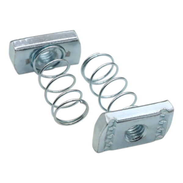 Strut Channel Nuts, 3/8-16 Long Spring Nuts with Zinc Electroplate Finish, Great for Strut Channel (10 Pack)