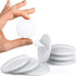 Strongest 7 Pieces Home Wall Door Handle Stopper Set, White Silicone Door Knob, Round Wall Shield Cushion