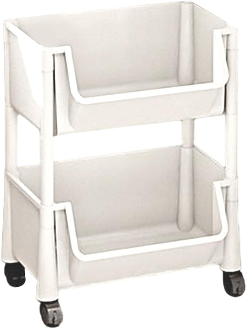 Generic Rolling Cart Organizer - Book Multi Tier Wheels, Toys Stationery Snacks, Small