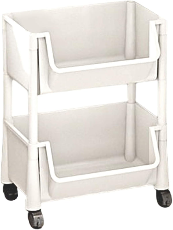 Generic Rolling Cart Organizer - Book Multi Tier Wheels, Toys Stationery Snacks, Small