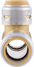 SharkBite Max 3/4 Inch Slip Tee - Push to Connect Brass Plumbing Fitting for Copper and CPVC