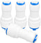 4 Pack 1/4inch to 3/8inch OD Quick Straight Push Connector for RO Water Systems Purifiers Filters
