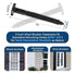 WindowPro 60 3 Inch Pcs Vinyl Shutter Fastener Window Panel Peg Lok Pin Pegs Screws Shutter Spikes Anchor (Black)