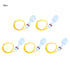 5pcs PP Float Switch P5210 Plastic Water Tank Liquid Level Sensor Controller Blue