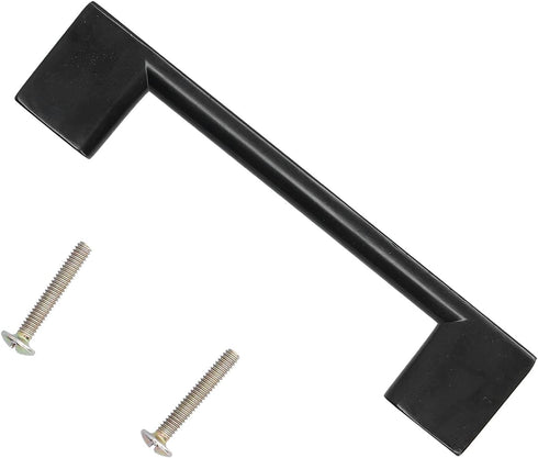 Zopsc 126mm Zinc Alloy Door Handle Pull for Cabinet Door, Wardrobe Furniture, Black