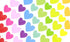 Multicolor Heart Shape Stickers, Color Coding Labels for Craft Scrapbook, 10 Sheets for Diary & Album