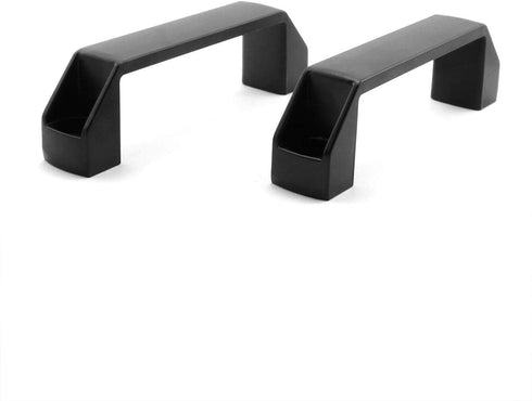 2-Pack Black Aluminium Alloy Handle Rectangular Industrial Pull Handle for 30 Series Aluminum Extrusion Profile Accessories 120mm by PZRT