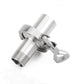 LZZYYU 1pcs Tri Clamp Cover with Thread Ferrule Adapter and Silicone Gasket -