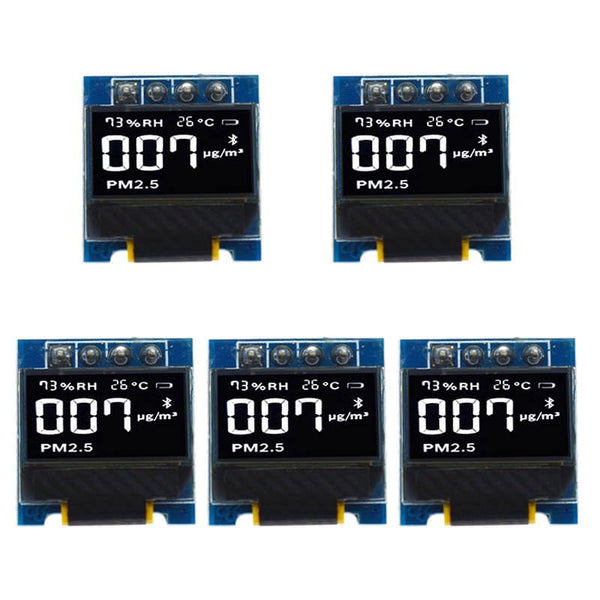 Rivermidfish SZ 5PCS 0.49 inch OLED LCD Screen 4-pin Module 64x32 Serial Port Driver