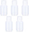 30ml/5 Pcs HDPE Narrow Mouth Round Container, Leak Proof Plastic Lab Chemical Reagent Bottles, Water Sample Bottles