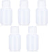 30ml/5 Pcs HDPE Narrow Mouth Round Container, Leak Proof Plastic Lab Chemical Reagent Bottles, Water Sample Bottles