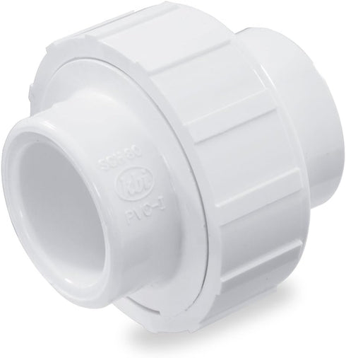 NDS WU-0750-S 3/4-Inch Slip PVC Schedule 40 Union, White