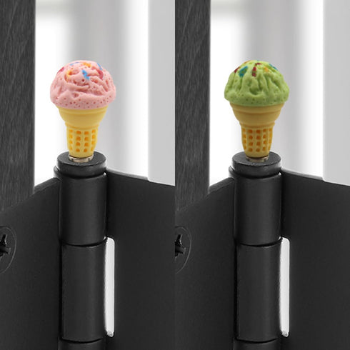 Set 6 Ice Cream Hinge Heads of - Magnetic Hinge Head Home Decoration - Door Hinge Heads Decorative Topper