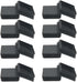 KZPA (16 Pack) 2 inch 2" 2" /50mm*50mm Square Tubing Plugs,Tubing Post End Caps x Fence Post Pipe Cap Black Plastic