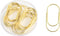 Gold Paper Clips, 20 Pcs, 50mm, 1.97 Inch, Jumbo Fat Wide, Non-Skid Smooth Finish, Medium Office Supply Accessories