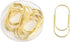 Gold Paper Clips, 20 Pcs, 50mm, 1.97 Inch, Jumbo Fat Wide, Non-Skid Smooth Finish, Medium Office Supply Accessories