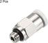 PATIKIL M5 Push to Fit 3mm OD Hose Connect Fittings, 2 Pack Straight Coupling Adapter for Gas Pneumatic