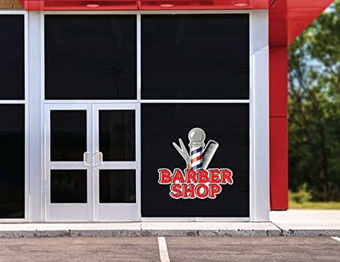 SignMission Barber Shop 16" Concession Decal Sign for Cart Trailer Stand